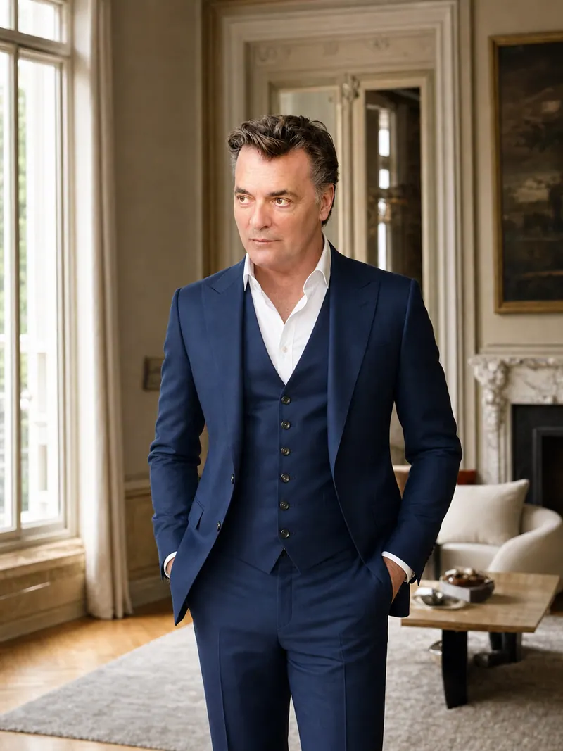 Kenneth Bordewick, founder of ÖND, standing in a grand residence interior