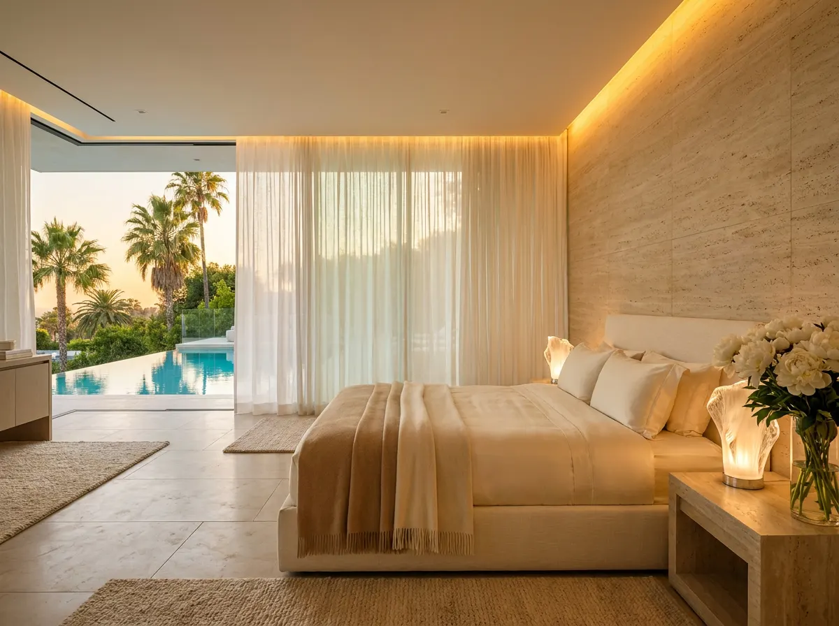 ÖND palatial master bedroom with circadian lighting